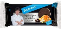 Tortitas de arroz con chocolate negro, naranja y flor de azahar