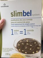 Slimbel, sustitutivo de una comida sabor a naranja y chocolate
