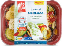 Lomo de merluza con Verduras asadas