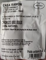 Chorizo BBQ doux