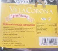 Queso de mezcla semicurado lonchicas
