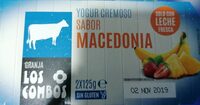 Yogurt cremoso sabor macedonia