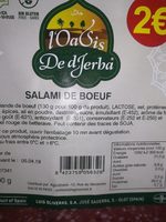 Salami de boeuf