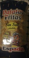 Patatas fritas en aceite de girasol sin sal añadida bolsa 150 g