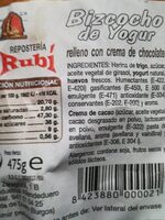 BIZCOCHO de yogur