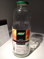 Zumo de manzana agricultura biológica