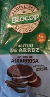 Tortitas de arroz con 50% de  algarroba
