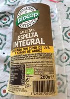 Galletas de espelta integral endulzadas con zumo