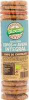 Galletas de copos de avena integral con chocolate