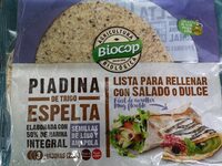 Piadina de trigo espelta