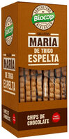 Galletas maría de trigo espelta con chips de chocolate
