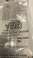 Brioche jamón serrano y queso