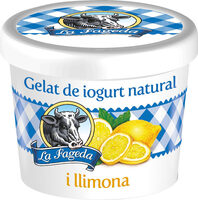Helado de yogur natural y limón
