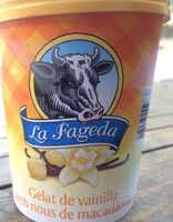 Gelat de vainilla amb nous de macadamia