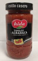 Tomate y albahaca (cristal) 350 gr.