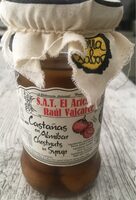 Castañas en almíbar