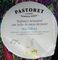 Yogur artesanal natural