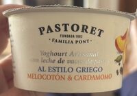 Yoghourt Artesanal al Estilo Griego Melocotón & Cardamomo