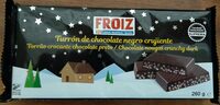 Turròn de chocolate negro crujiente