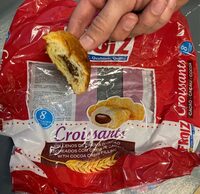 Croissant relleno de crema de cacao