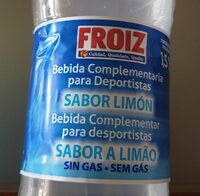 Bebida complementaria para deportistas sabor limón