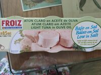 Atun claro en aceite de oliva bajo en sal