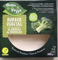 Burguer vegetal brócoli