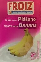 Yogur sabor plátano