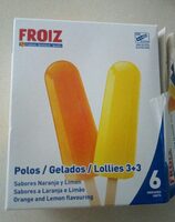 Polos sabor naranja y limon