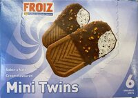 Mini twins sabor nata