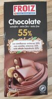 Chocolate extrafino 55% con avellanas enteras 25%