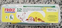 Huevos frescos de gallinas criadas en el suelo