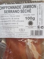 Chiffonnade jambon serrano séché