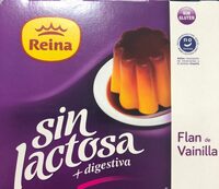 Flan de vainilla sin lactosa