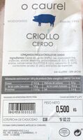 Criollo cerdo