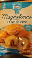 Magdalenas rellenas con dulce de leche