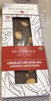 Chocolate con leche y almendras garrapiñadas