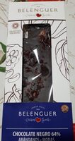 Chocolate negro con arándanos y moras