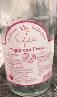 Yogur con fresa