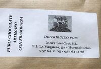 Chocolate artesano con frambuesa