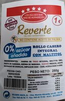 Rollo casero integral con maltitol