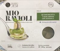 Ravioli queso ricota y albahaca
