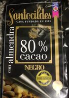 Chocolate negro 80% con almendra