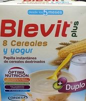 Blevit plus cereales y yogur