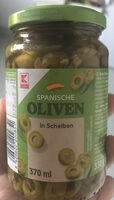 Spanische Oliven in Scheiben