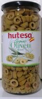 Grønne oliven skivet
