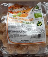 Jengibre deshidratado y azucarado ecologico