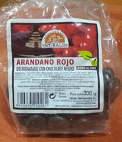 Arándano rojo deshidratado con chocolate negro