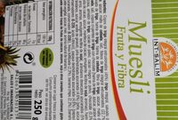 Muesli fruta y fibra