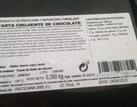 Tarta crujiente de chocolate